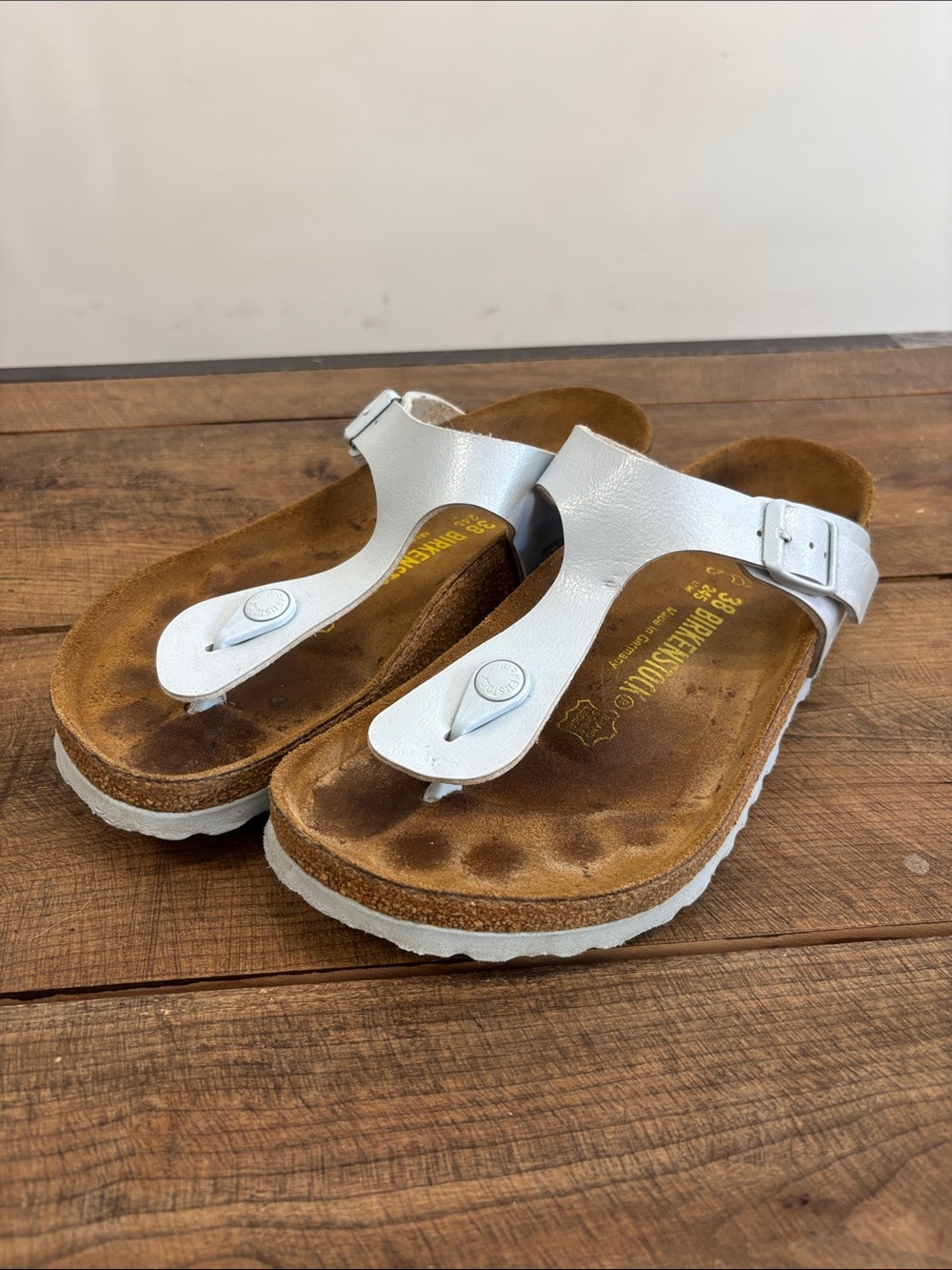Birkenstock Light BLue Gizeh Thong Sandals